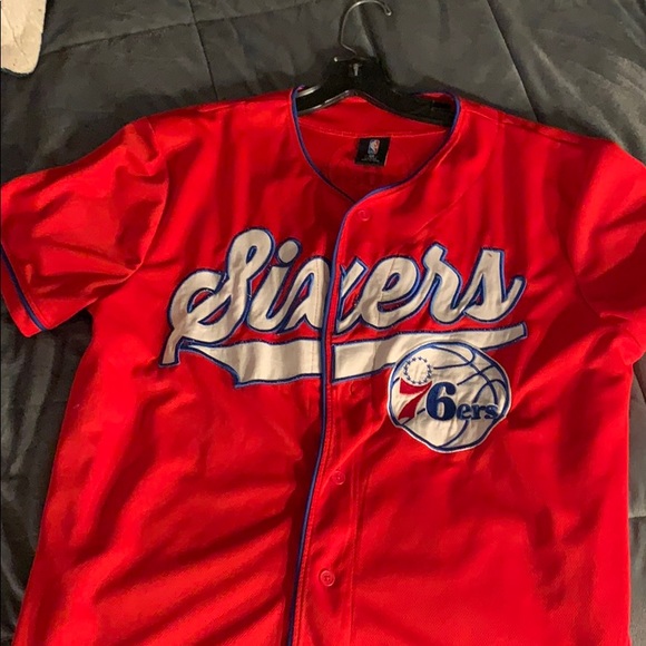 76ers baseball tee - Picture 1 of 2